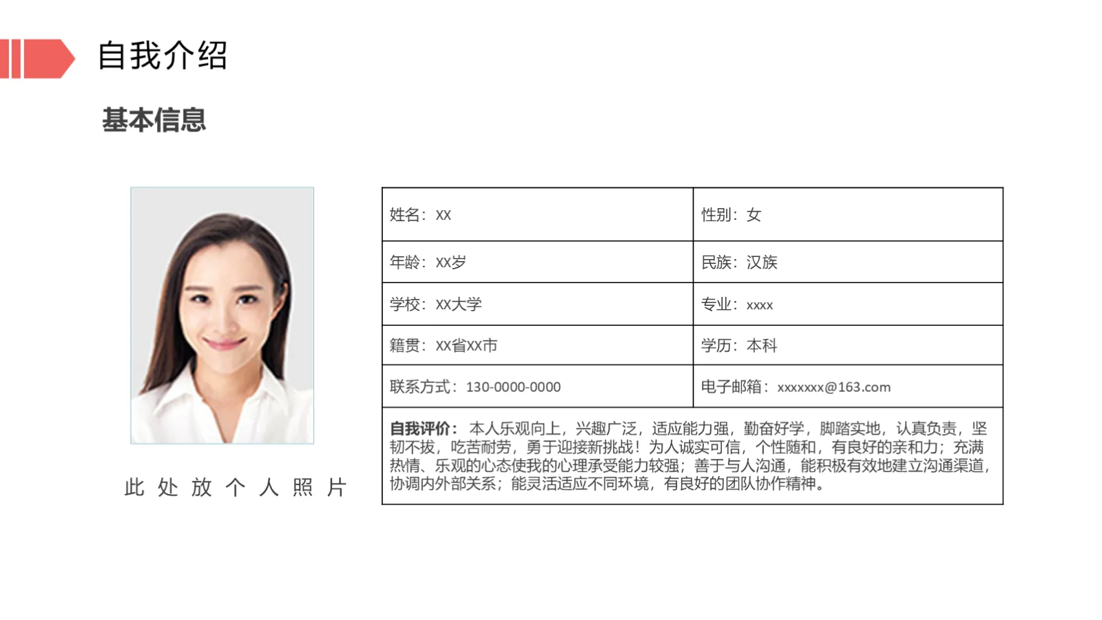 研究生复试自我介绍PPT模板 第 4 页缩略图