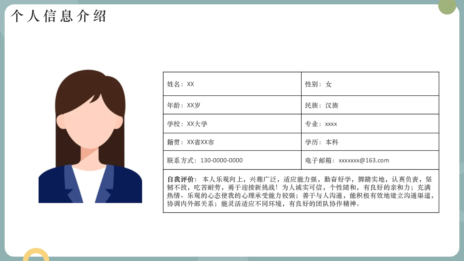 研究生复试PPT模板 第 4 页缩略图