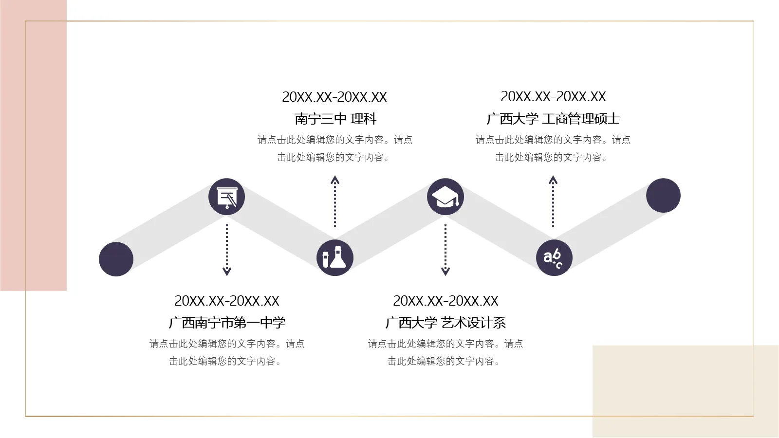 研究生复试个人简历PPT模板 第 5 页预览图