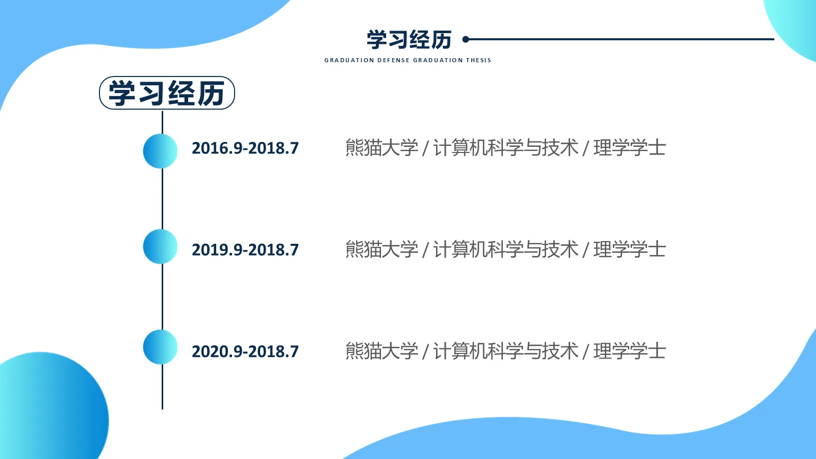博士入学复试汇报PPT模板 第 5 页预览图