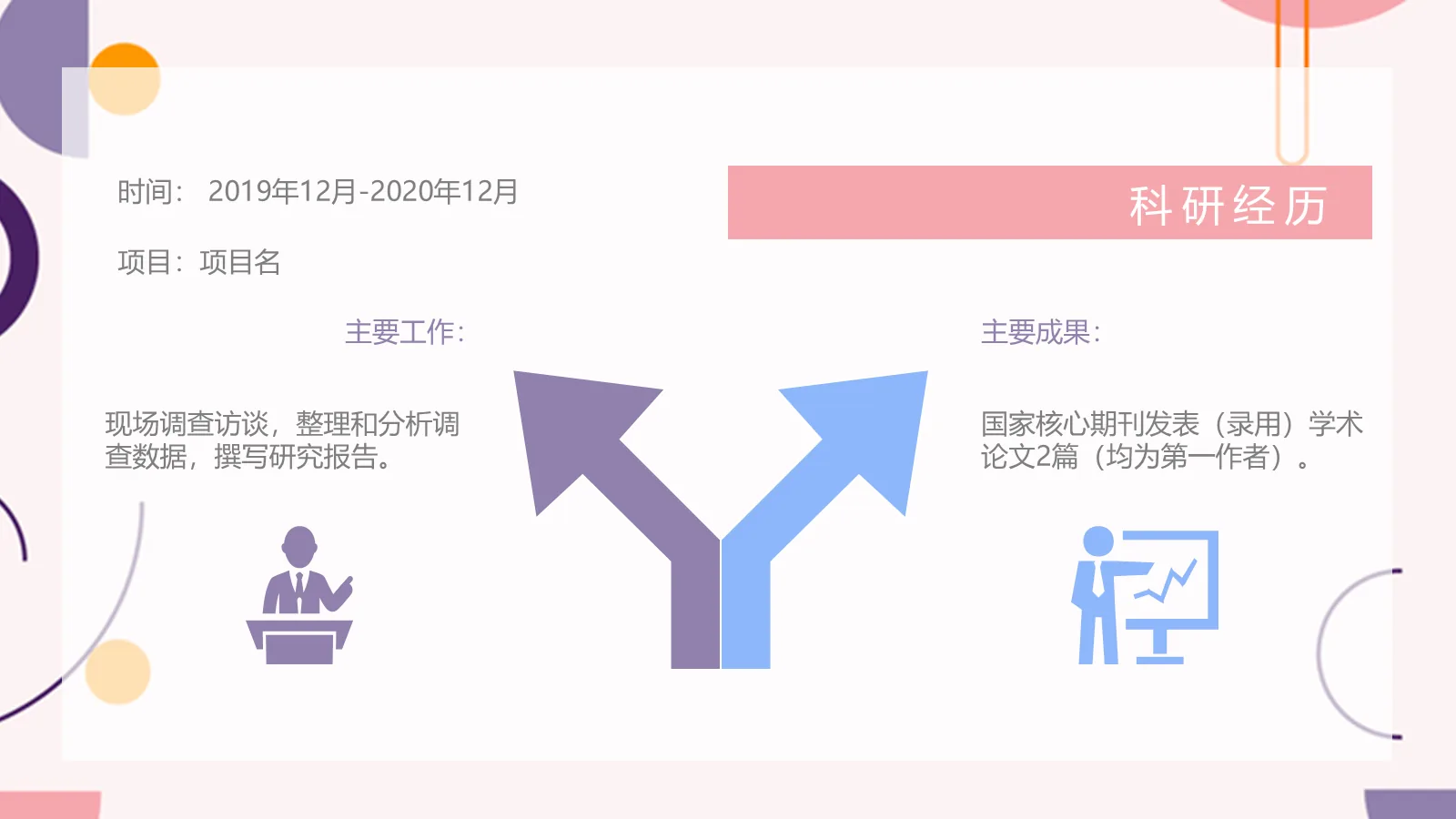 研究生复试简历PPT模板 第 16 页预览图