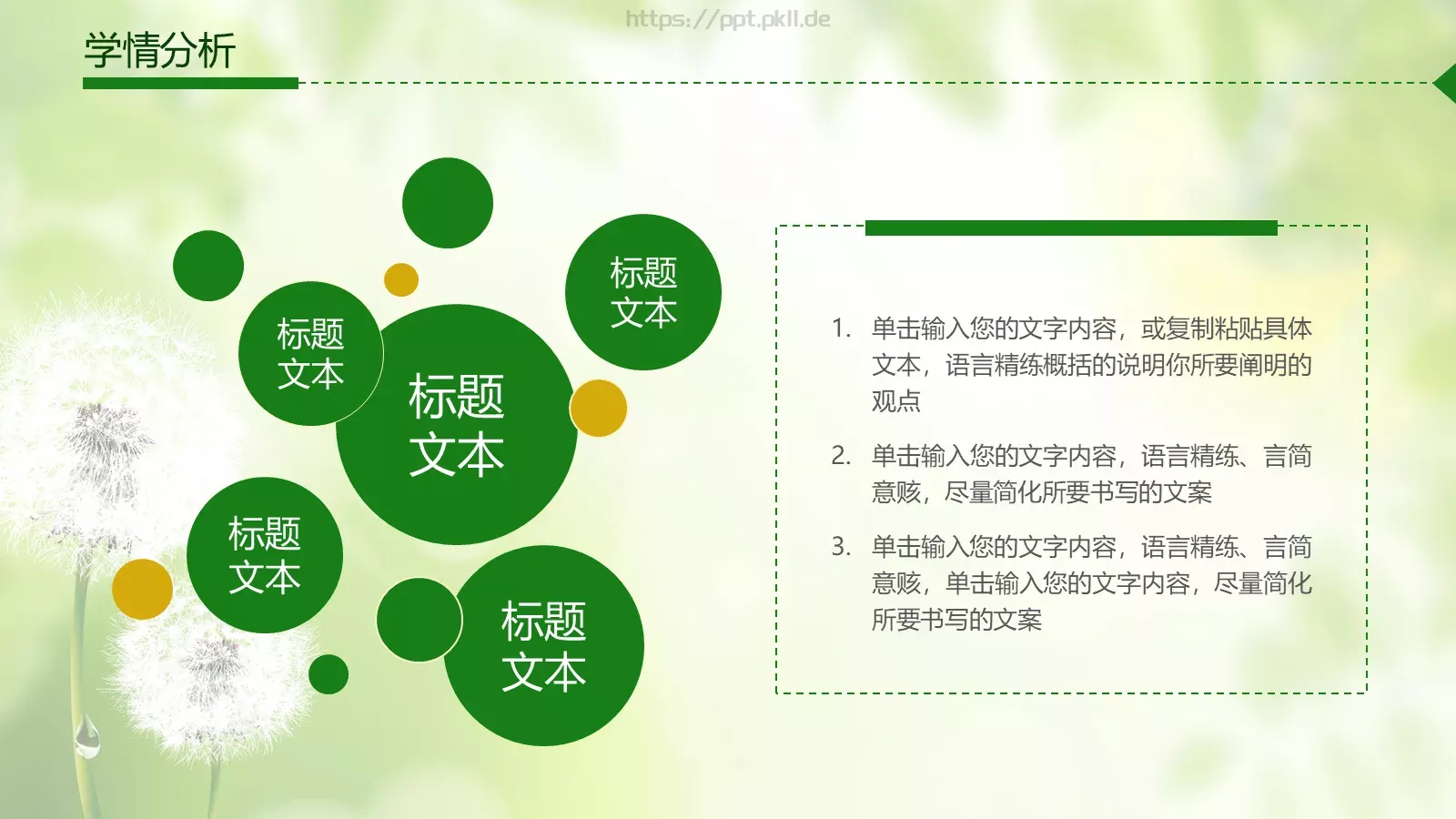 教师说课通用PPT模板 第 5 页预览图