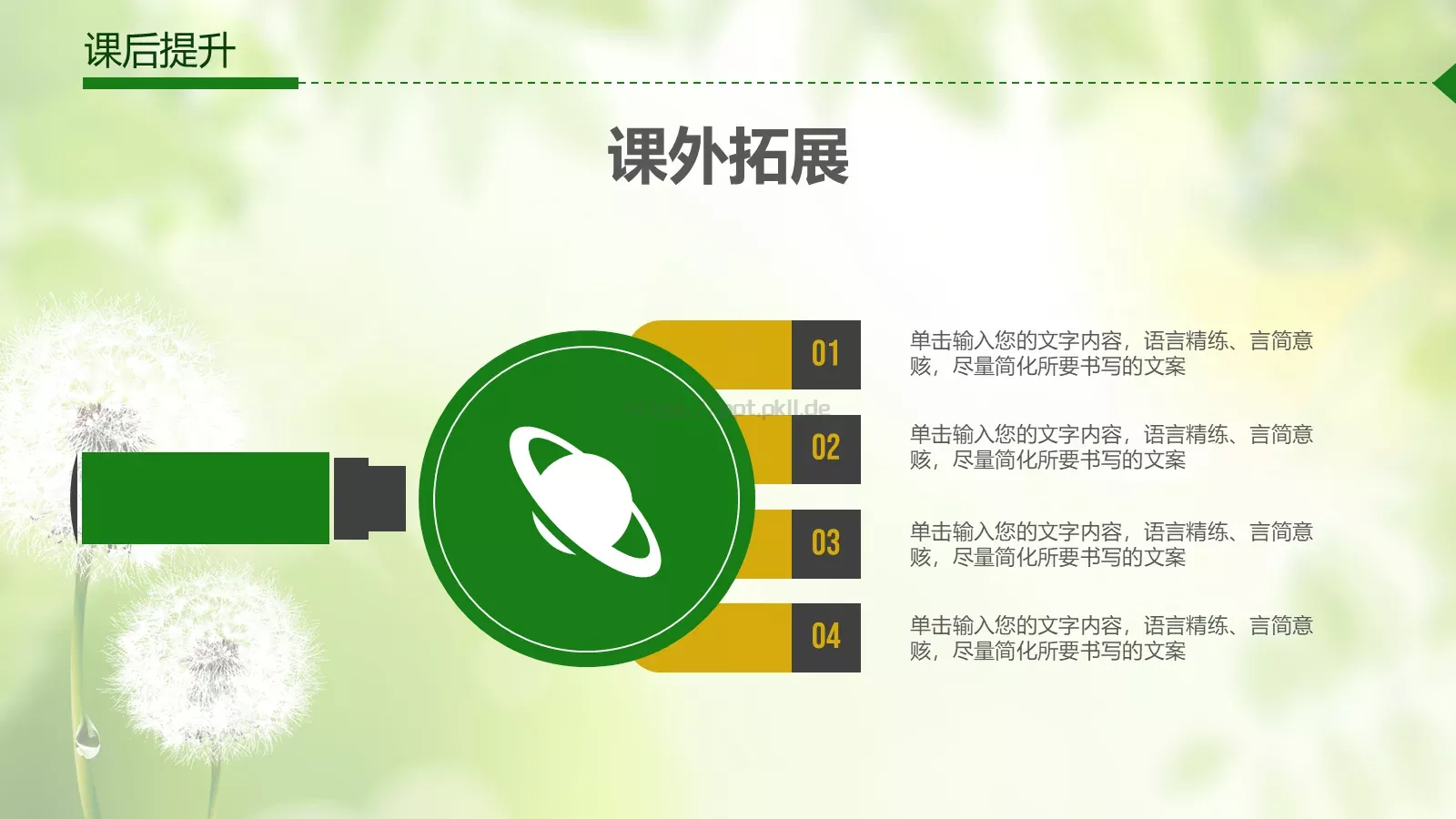 教师说课通用PPT模板 第 24 页预览图