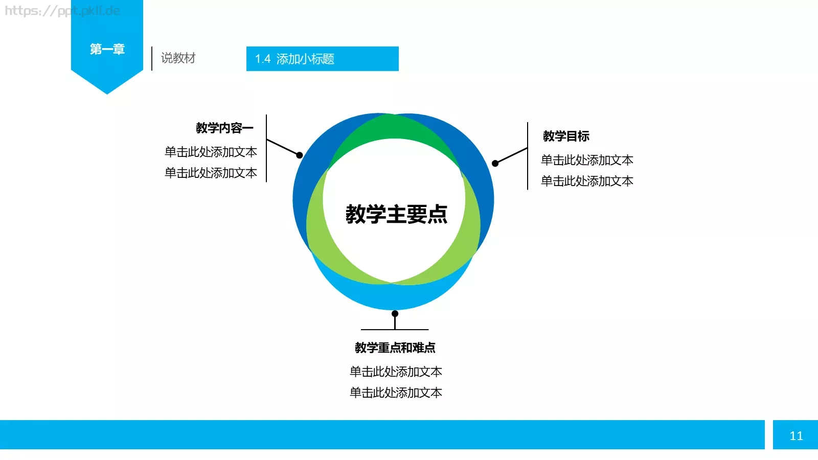 教师说课PPT模板 第 11 页预览图