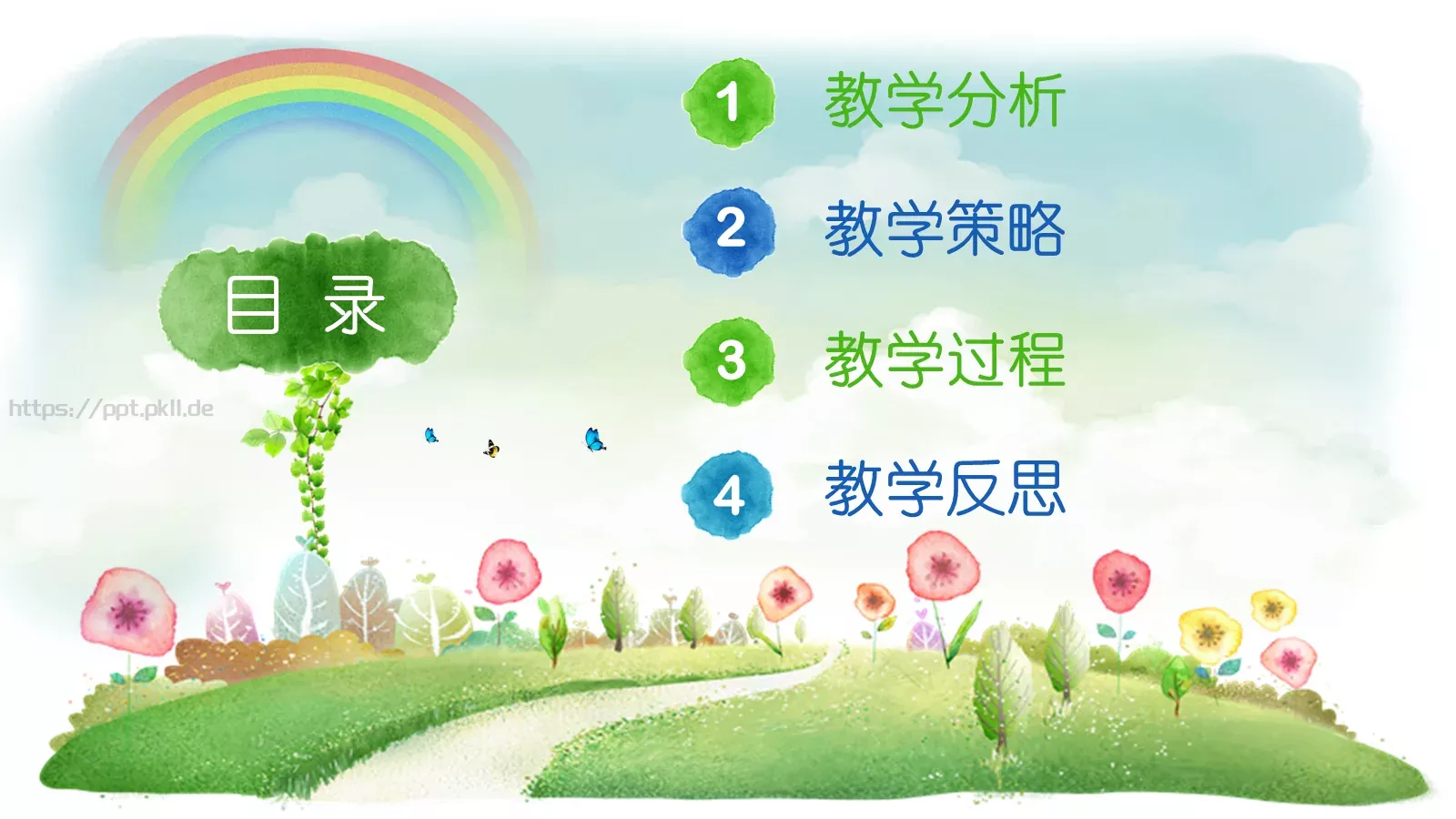 教育说课PPT模板 第 2 页缩略图