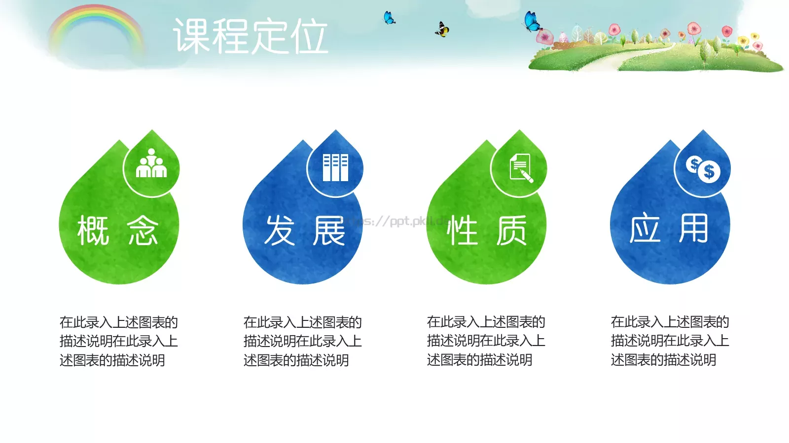 教育说课PPT模板 第 5 页预览图