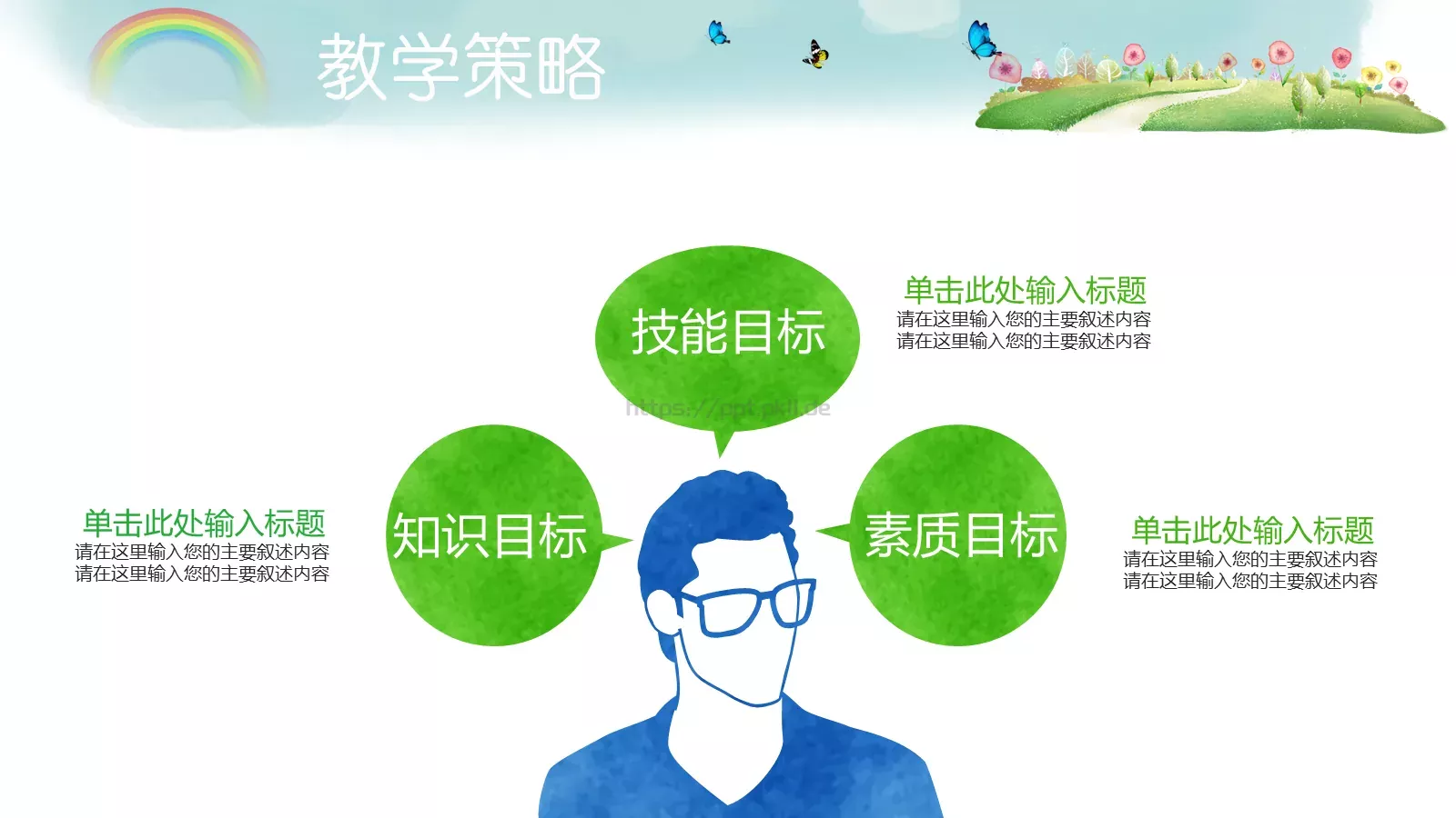 教育说课PPT模板 第 10 页预览图