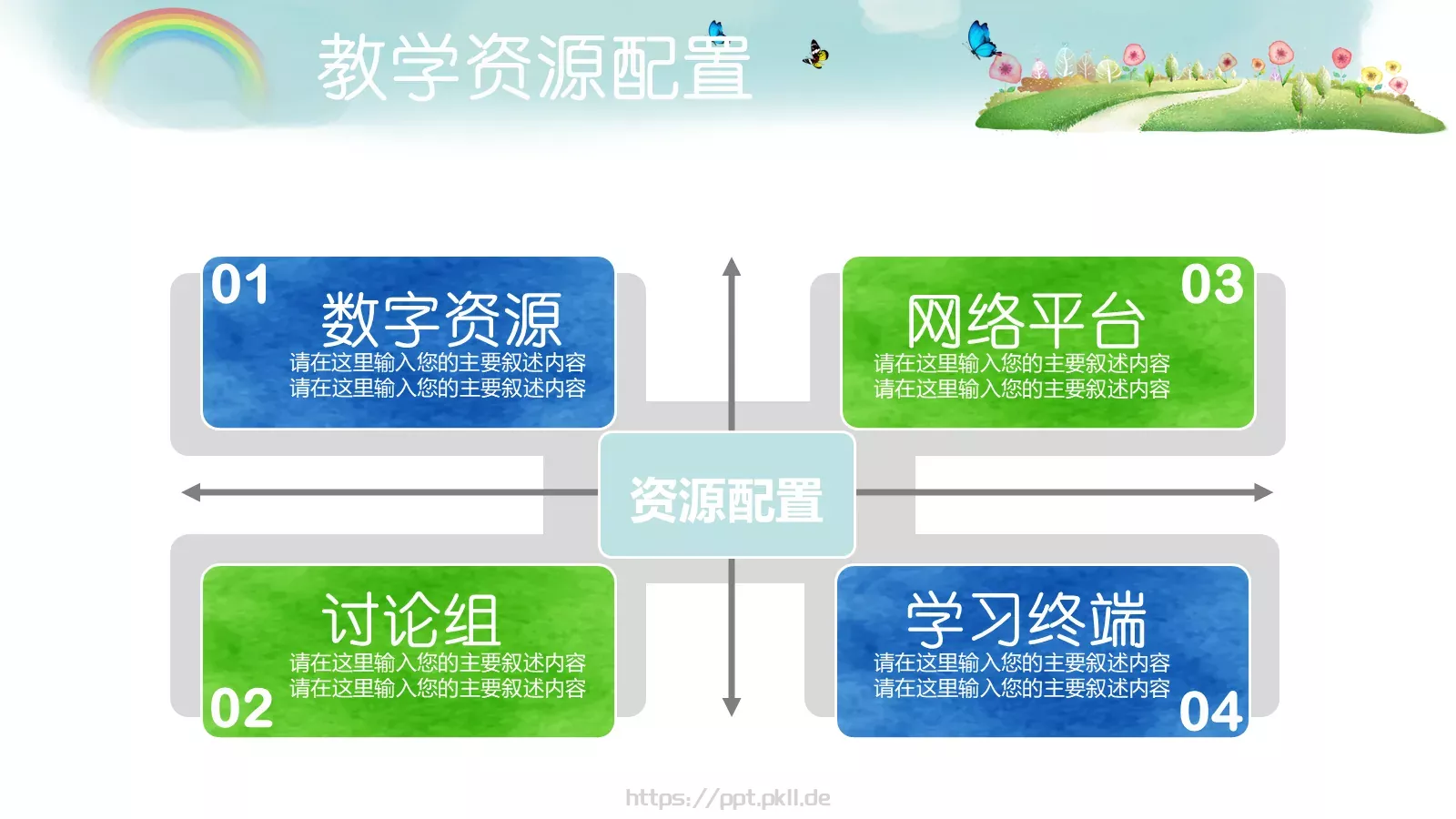 教育说课PPT模板 第 13 页预览图