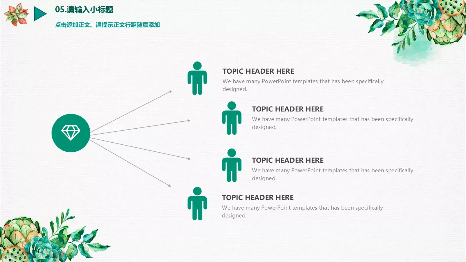 商务汇报水彩PPT模板 第 24 页预览图