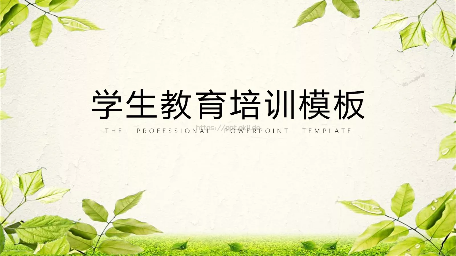 学生教育培训模板 第 1 页缩略图
