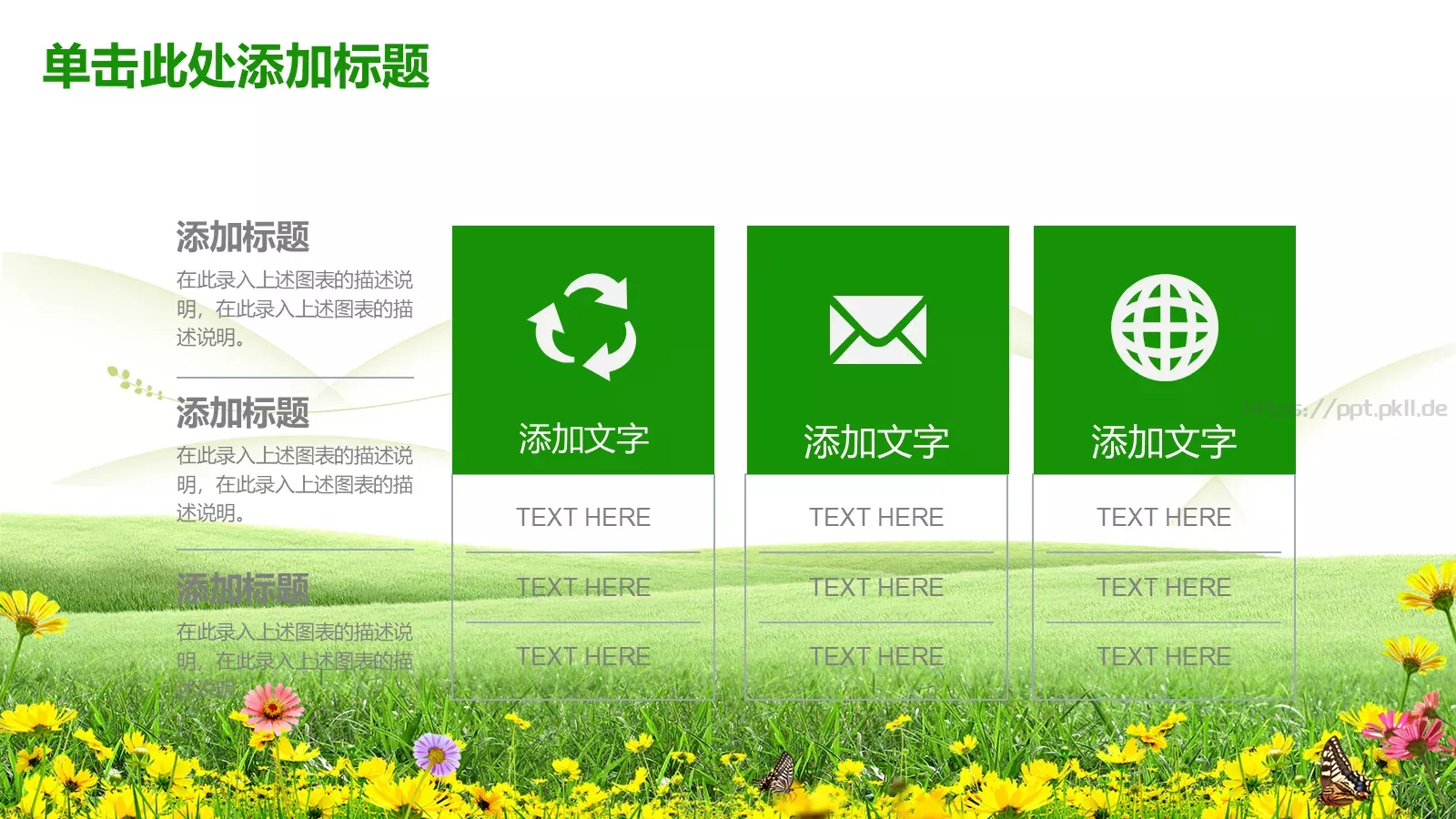 清新教育课件模板 第 24 页预览图