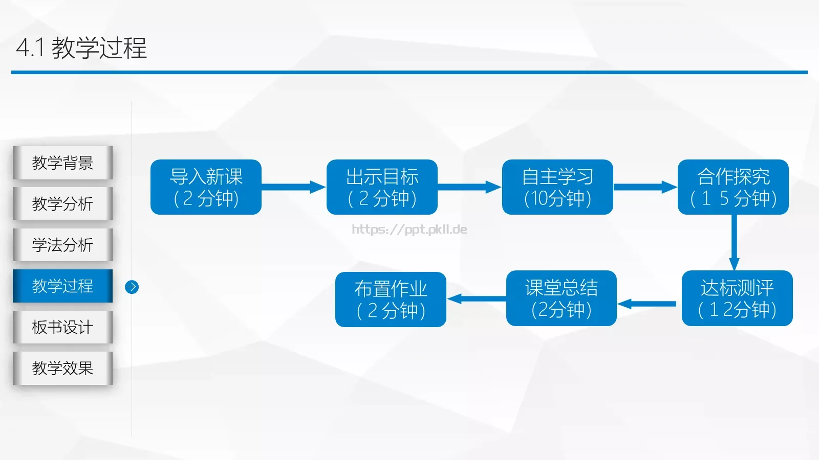 教师说课公开课PPT模板 第 13 页预览图