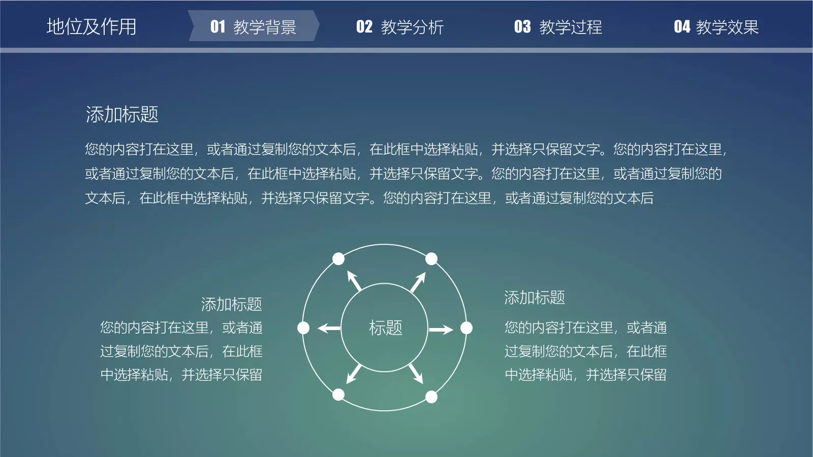 教育说课PPT模板 第 4 页缩略图