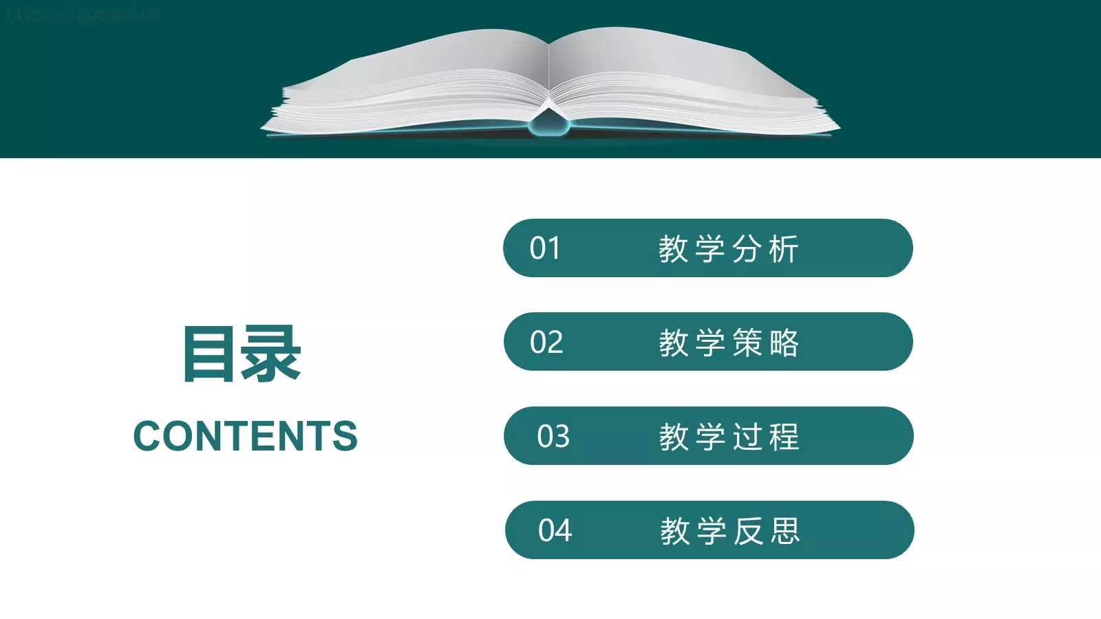 教学说课教学设计PPT模板 第 2 页缩略图