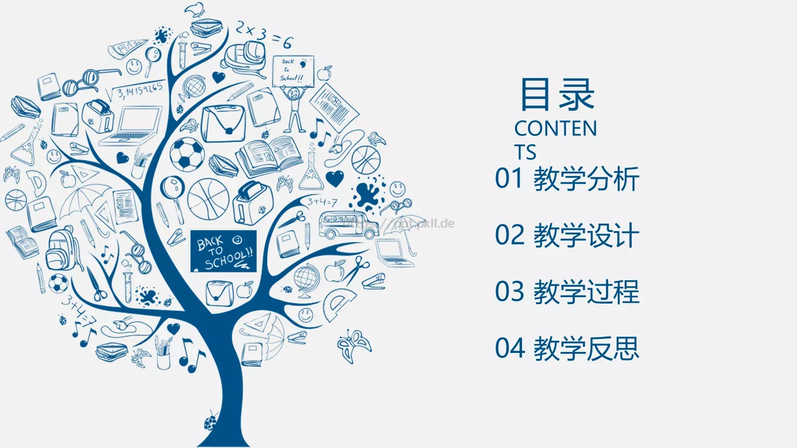 教师说课动态PPT模板 第 2 页缩略图