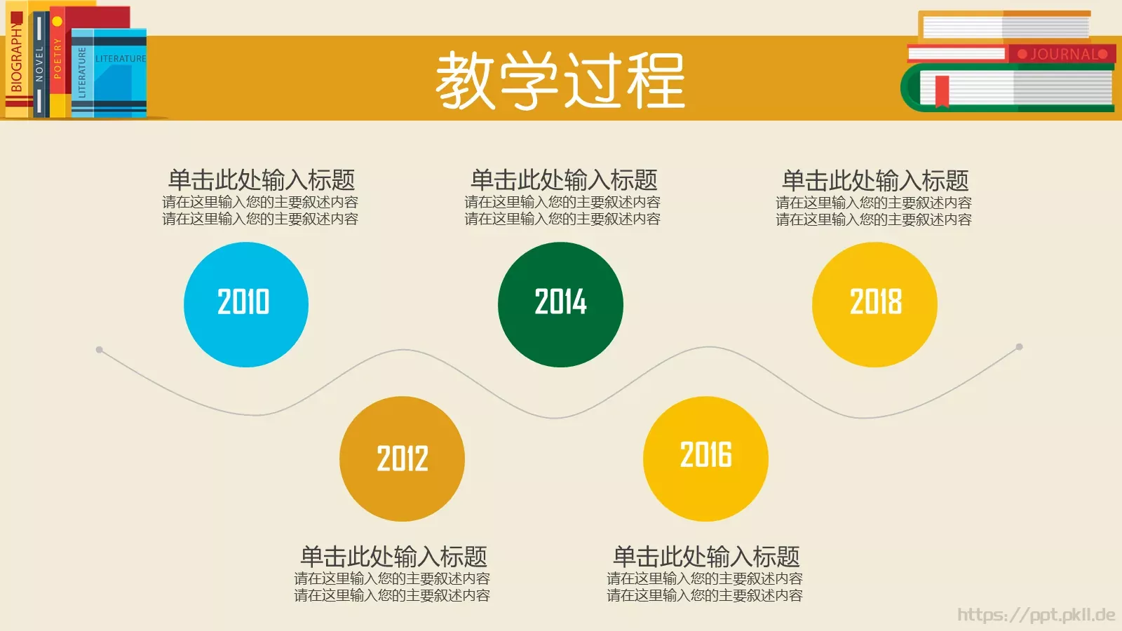 扁平教育教学说课PPT模板 第 17 页预览图