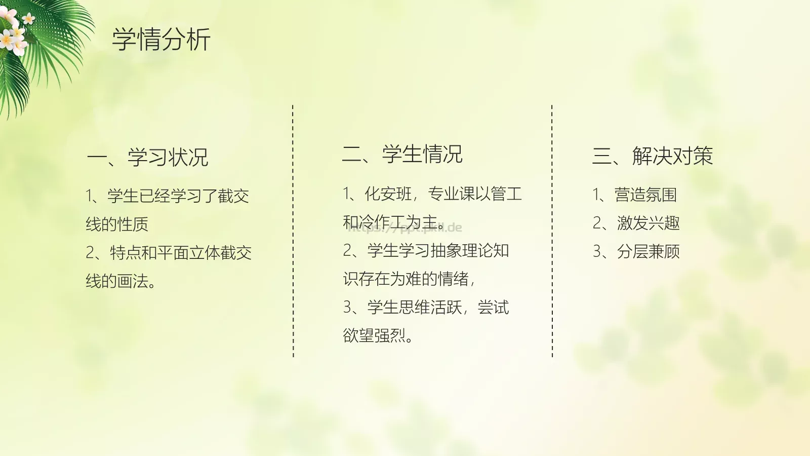 信息化教学公开课说课PPT模板 第 5 页预览图