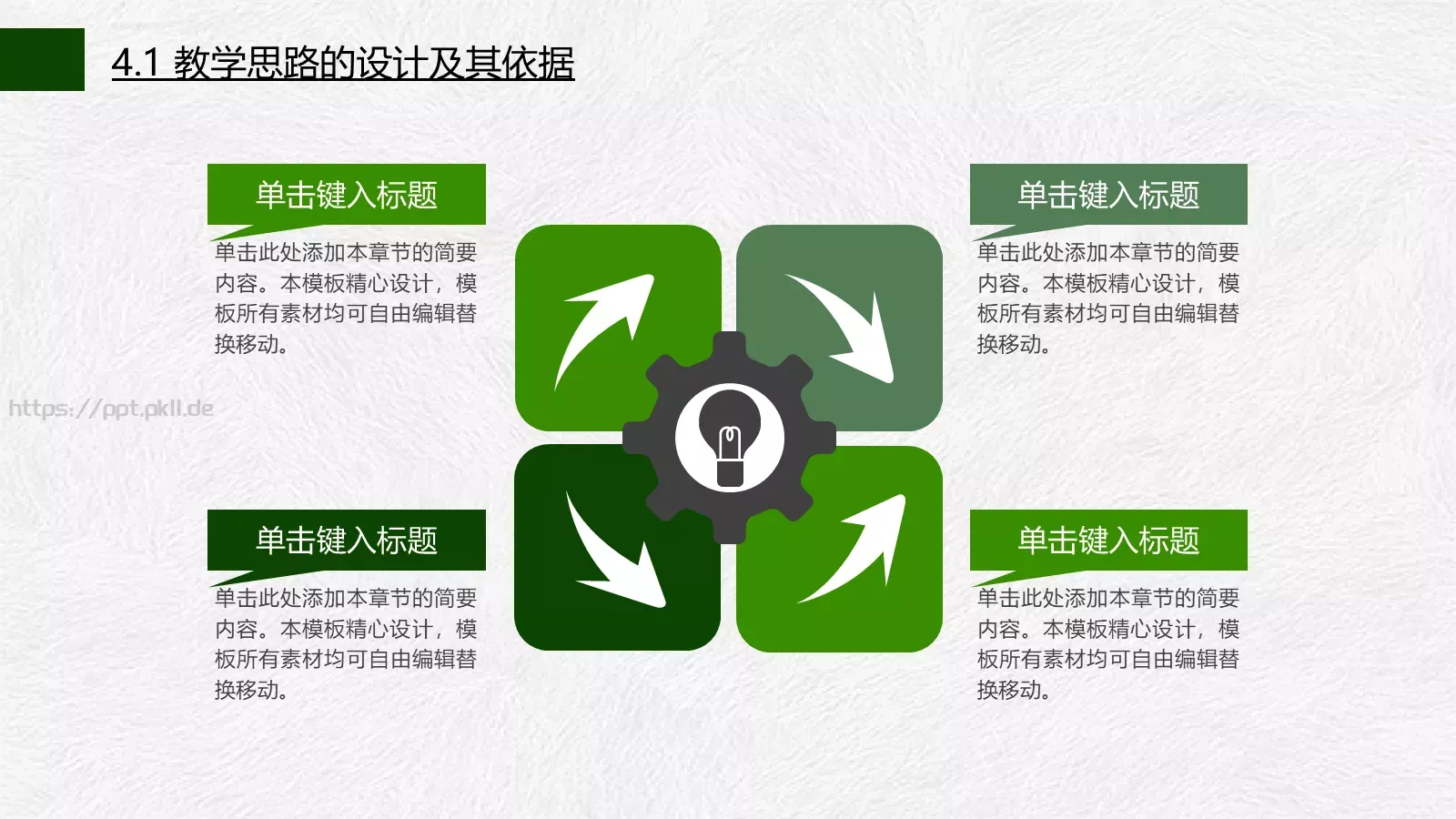 信息化教学说课公开课PPT模板 第 17 页预览图