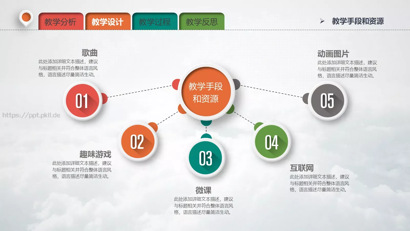 教学说课教育培训PPT模板 第 14 页预览图