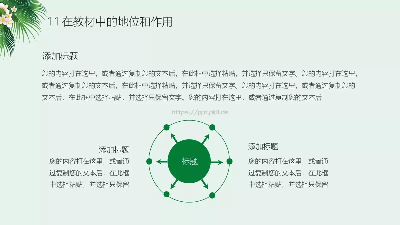 信息化教学说课PPT模板 第 4 页缩略图