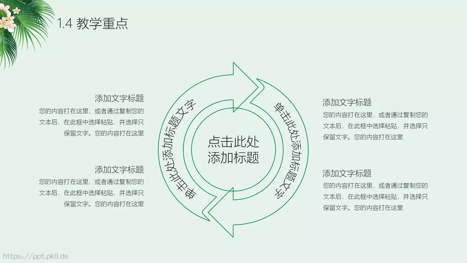 信息化教学说课PPT模板 第 7 页预览图