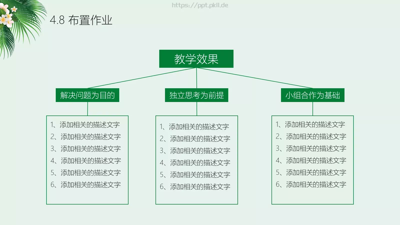 信息化教学说课PPT模板 第 24 页预览图