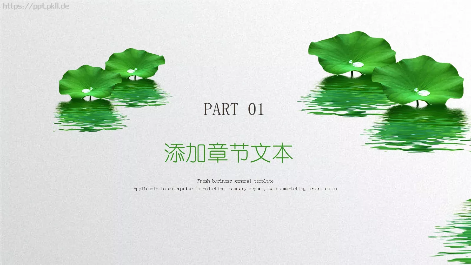 小清新夏荷教师说课PPT模板 第 3 页缩略图