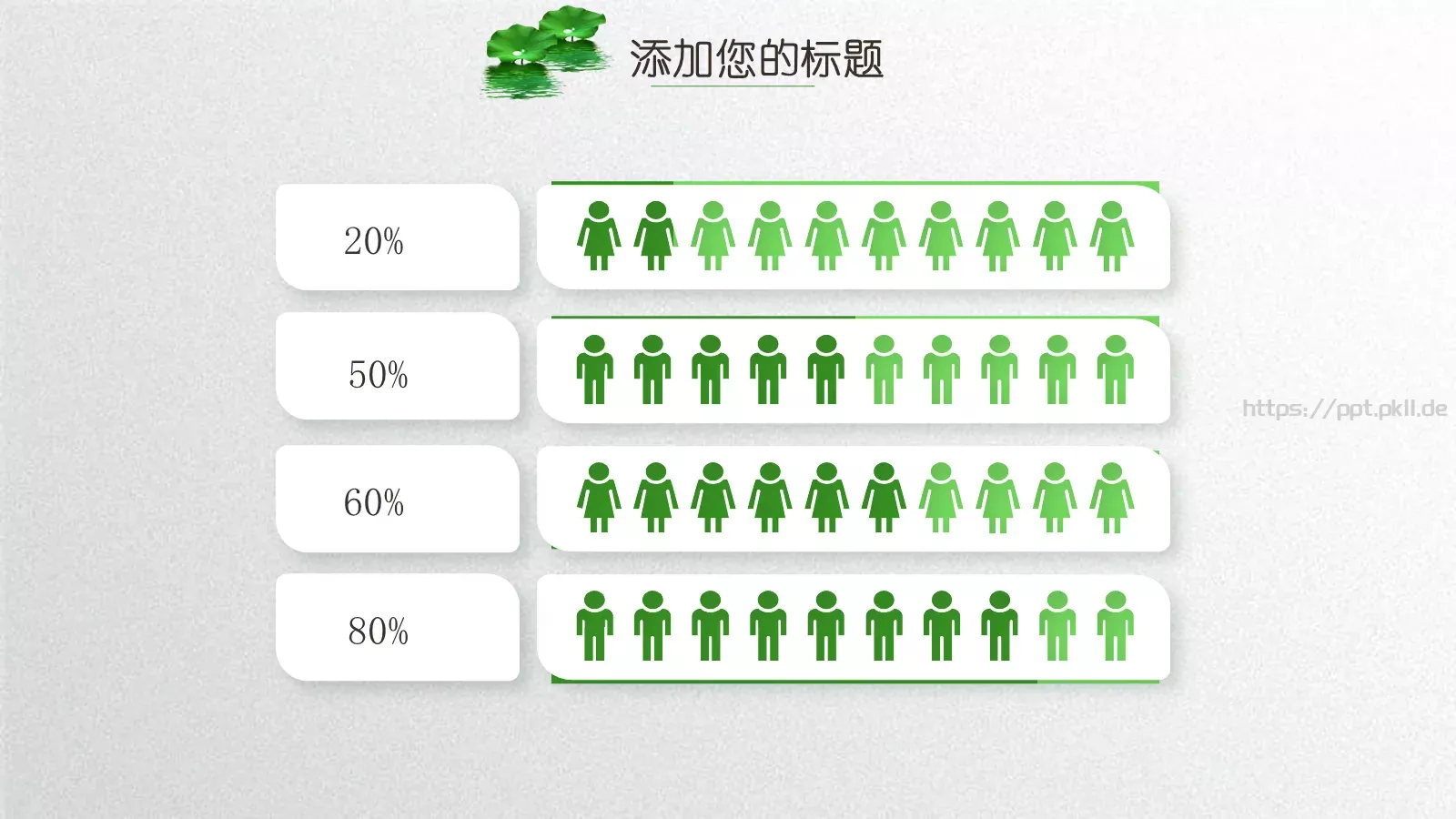 小清新夏荷教师说课PPT模板 第 5 页预览图