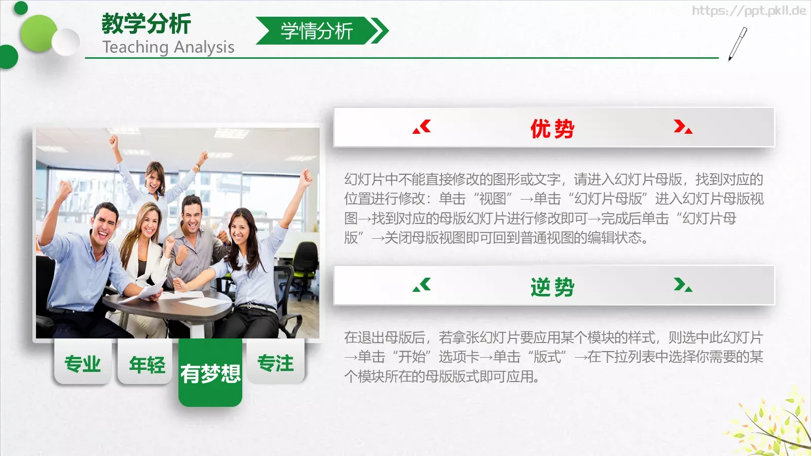 教学说课教学培训PPT模板 第 7 页预览图