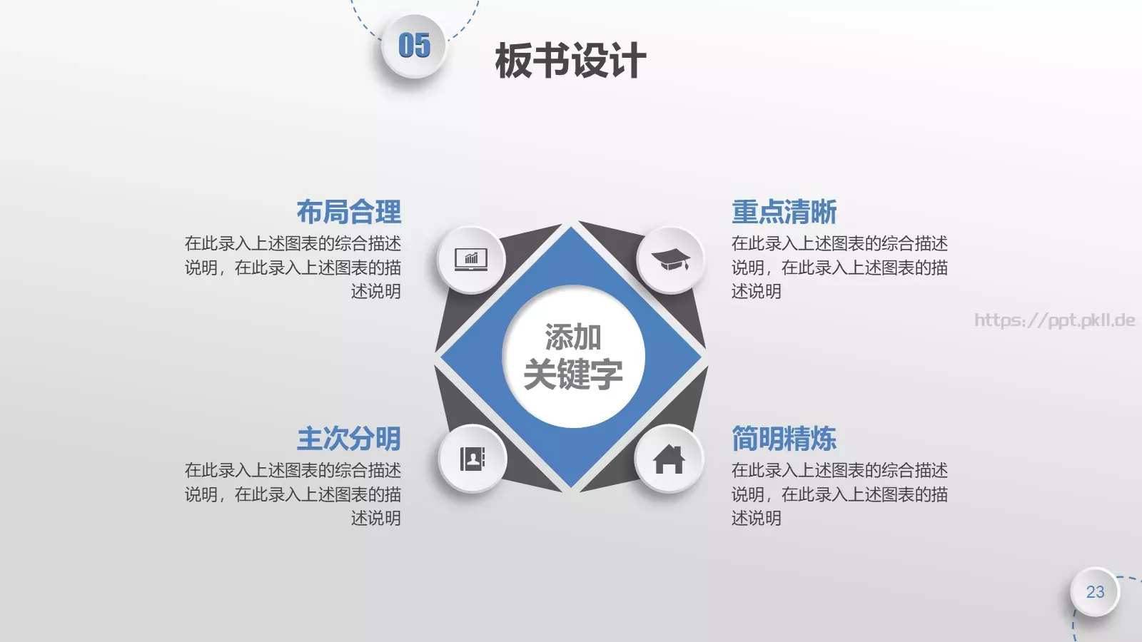 教师说课PPT模板 第 23 页预览图