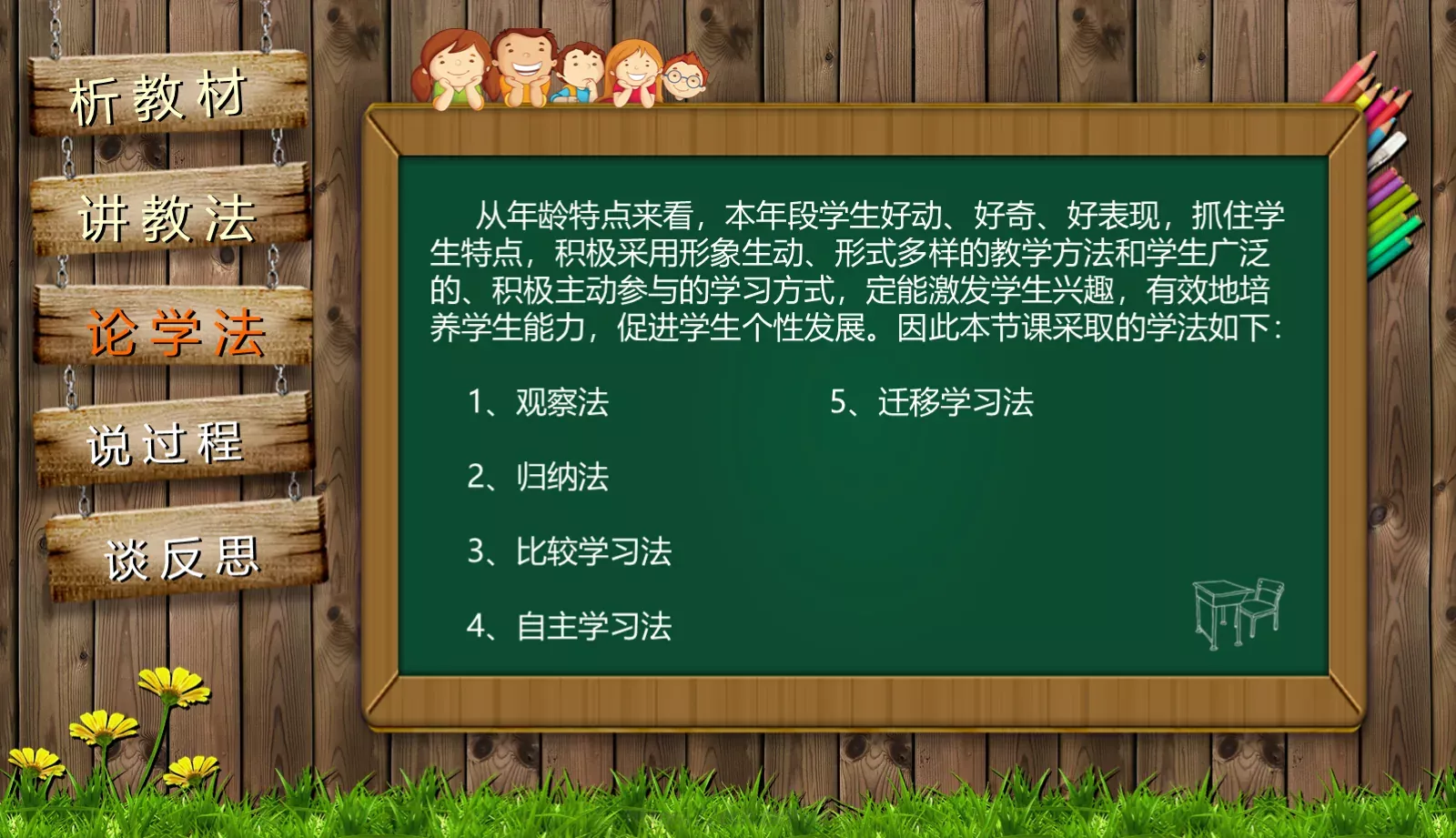 通用说课PPT模板 第 9 页预览图