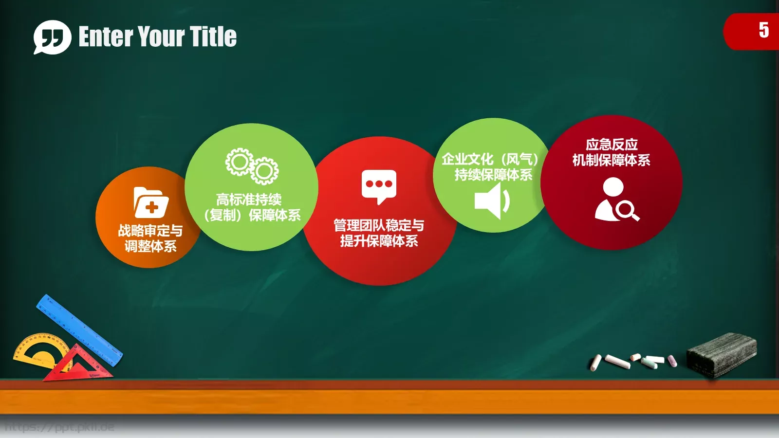 儿童卡通黑板教育培训PPT模板 第 5 页预览图