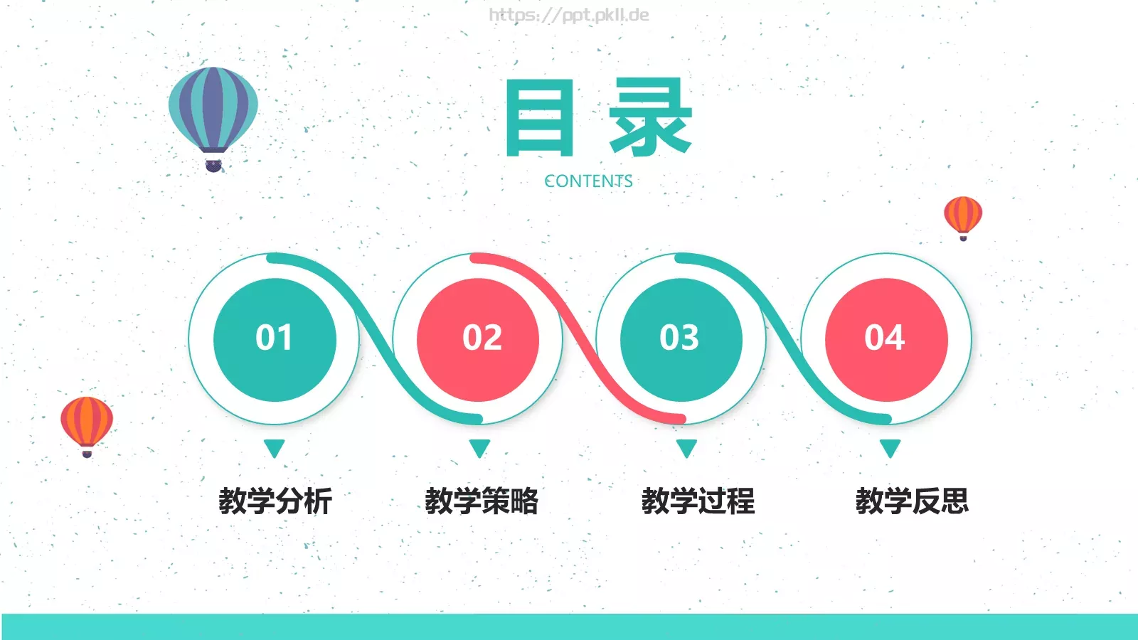 教师说课PPT模板 第 2 页缩略图