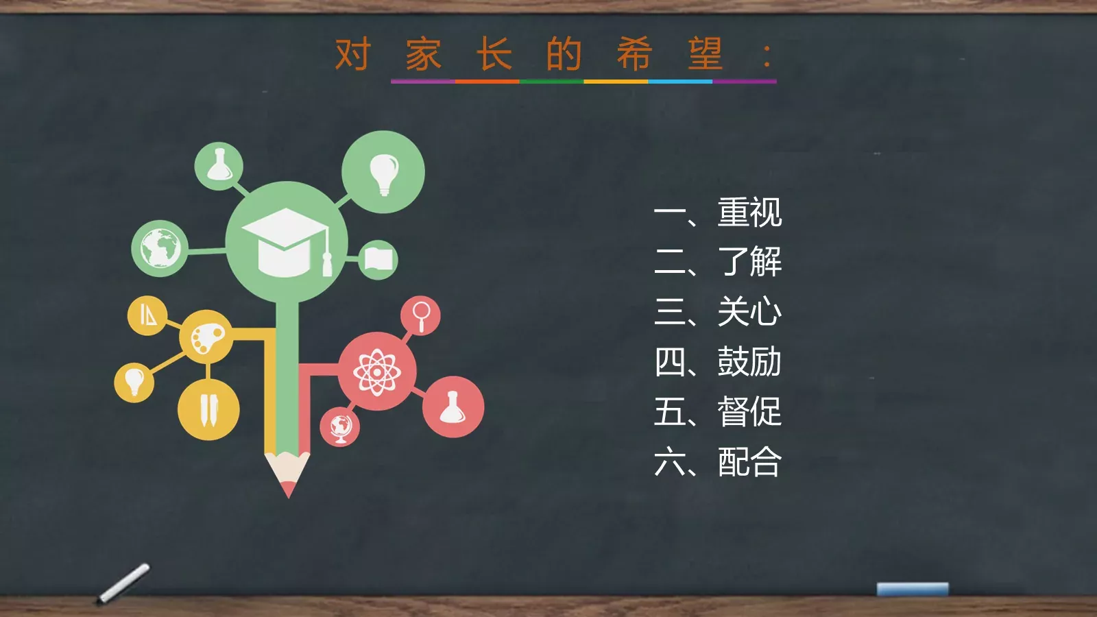 家长会黑板风PPT模板 第 37 页预览图