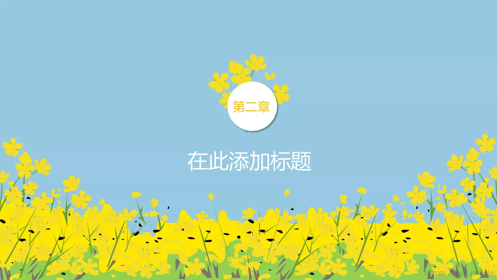 油菜花教学PPT模板 第 8 页预览图