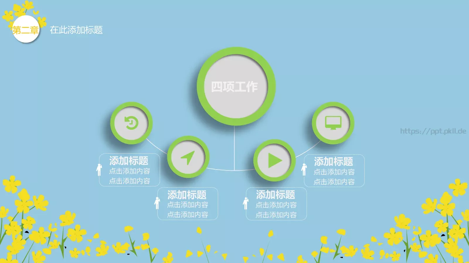 油菜花教学PPT模板 第 11 页预览图