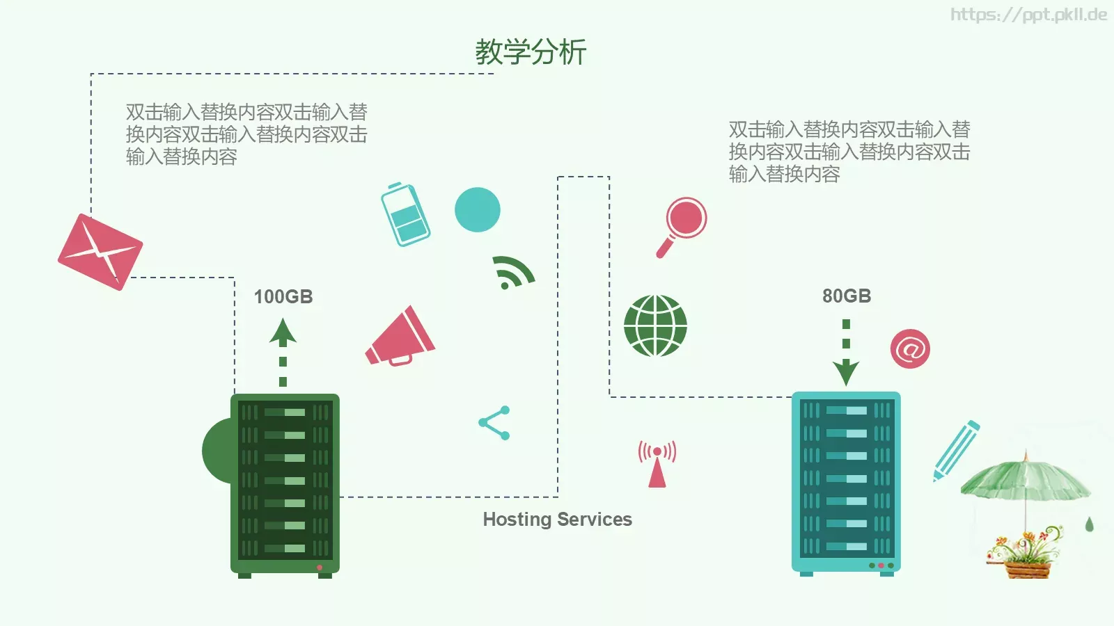 教师说课教学分析与设计PPT模板 第 4 页缩略图