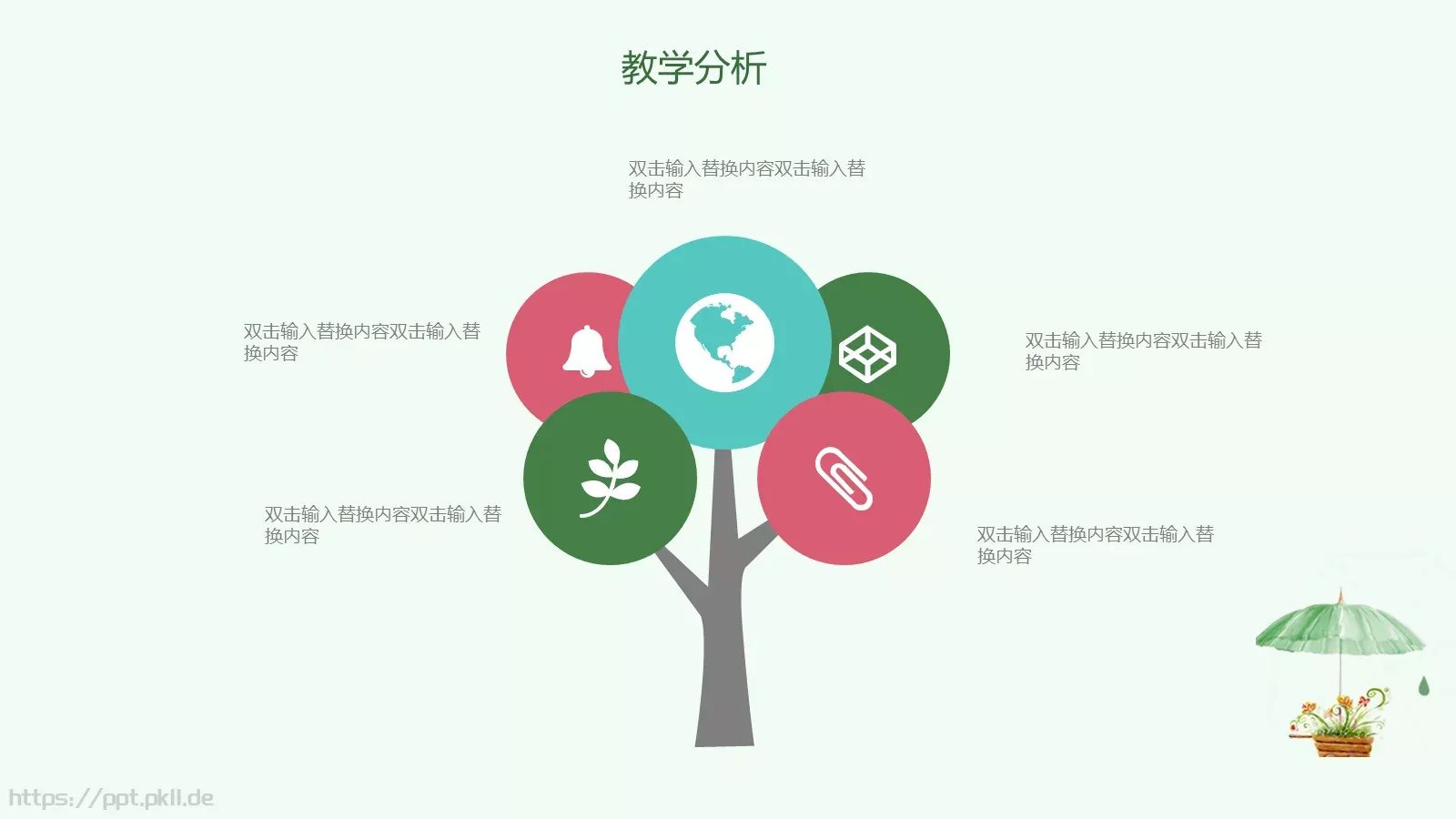 教师说课教学分析与设计PPT模板 第 5 页预览图