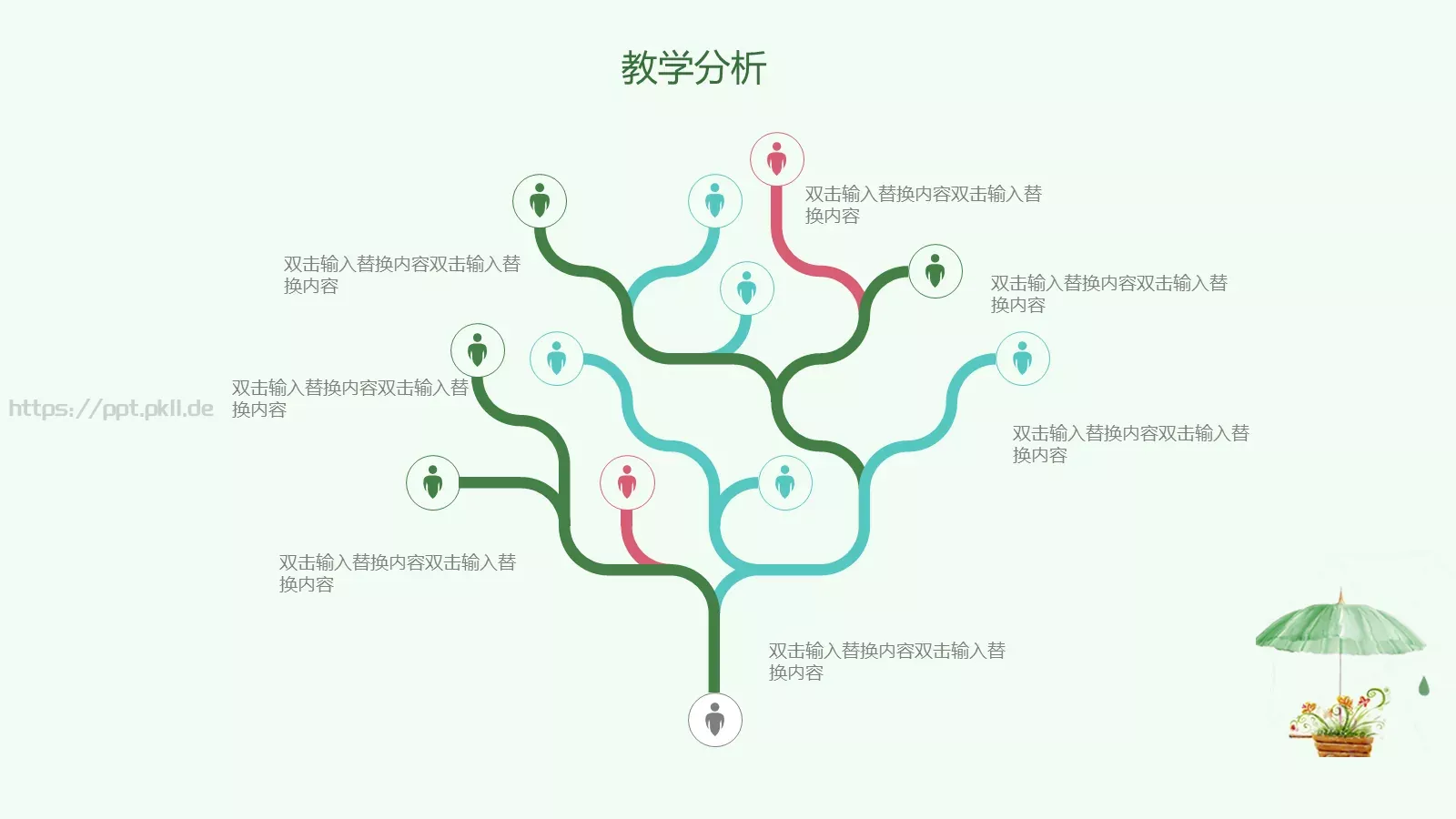 教师说课教学分析与设计PPT模板 第 7 页预览图