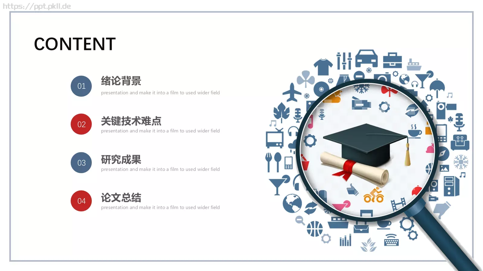 毕业答辩PPT模板 第 2 页缩略图
