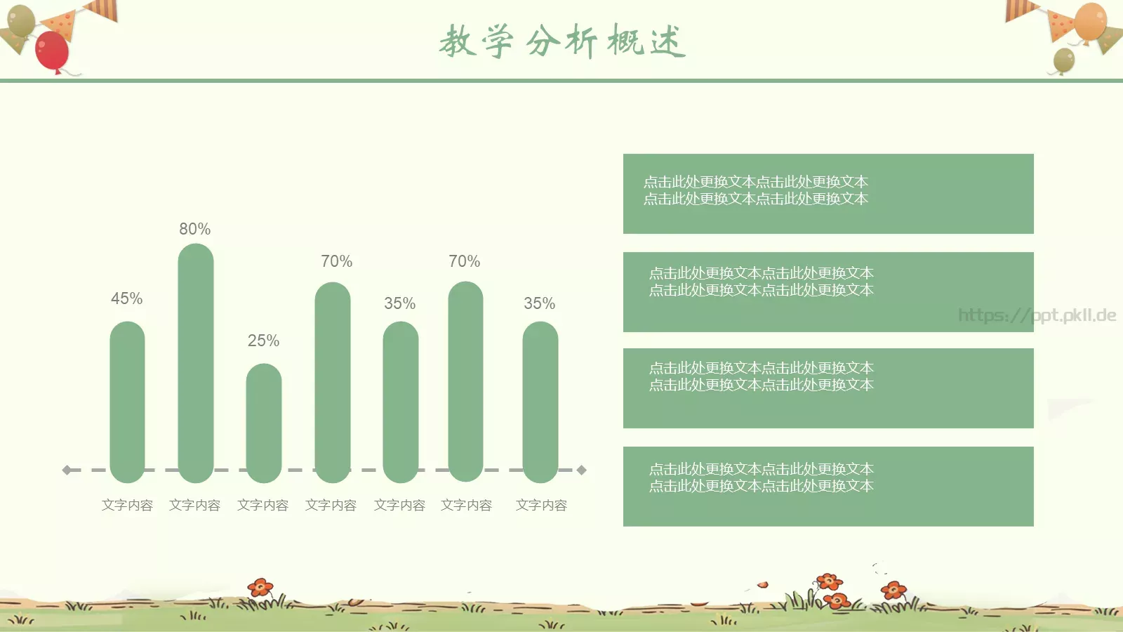 教育说课PPT模板 第 5 页预览图