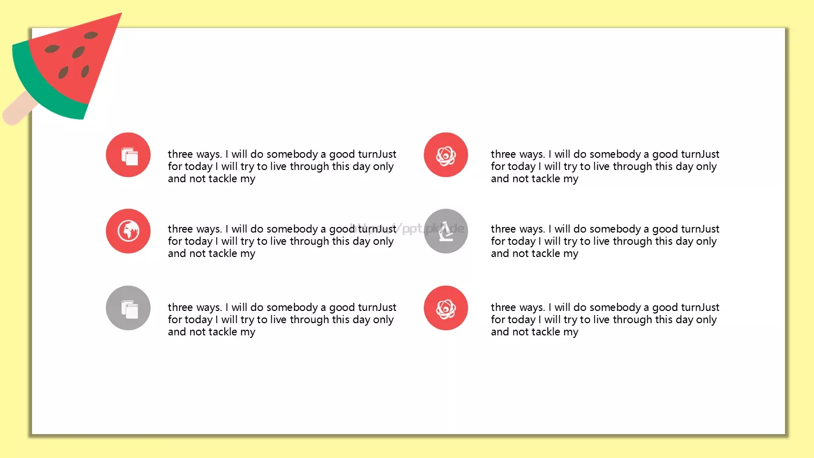 小清新总结计划通用模板 第 19 页预览图