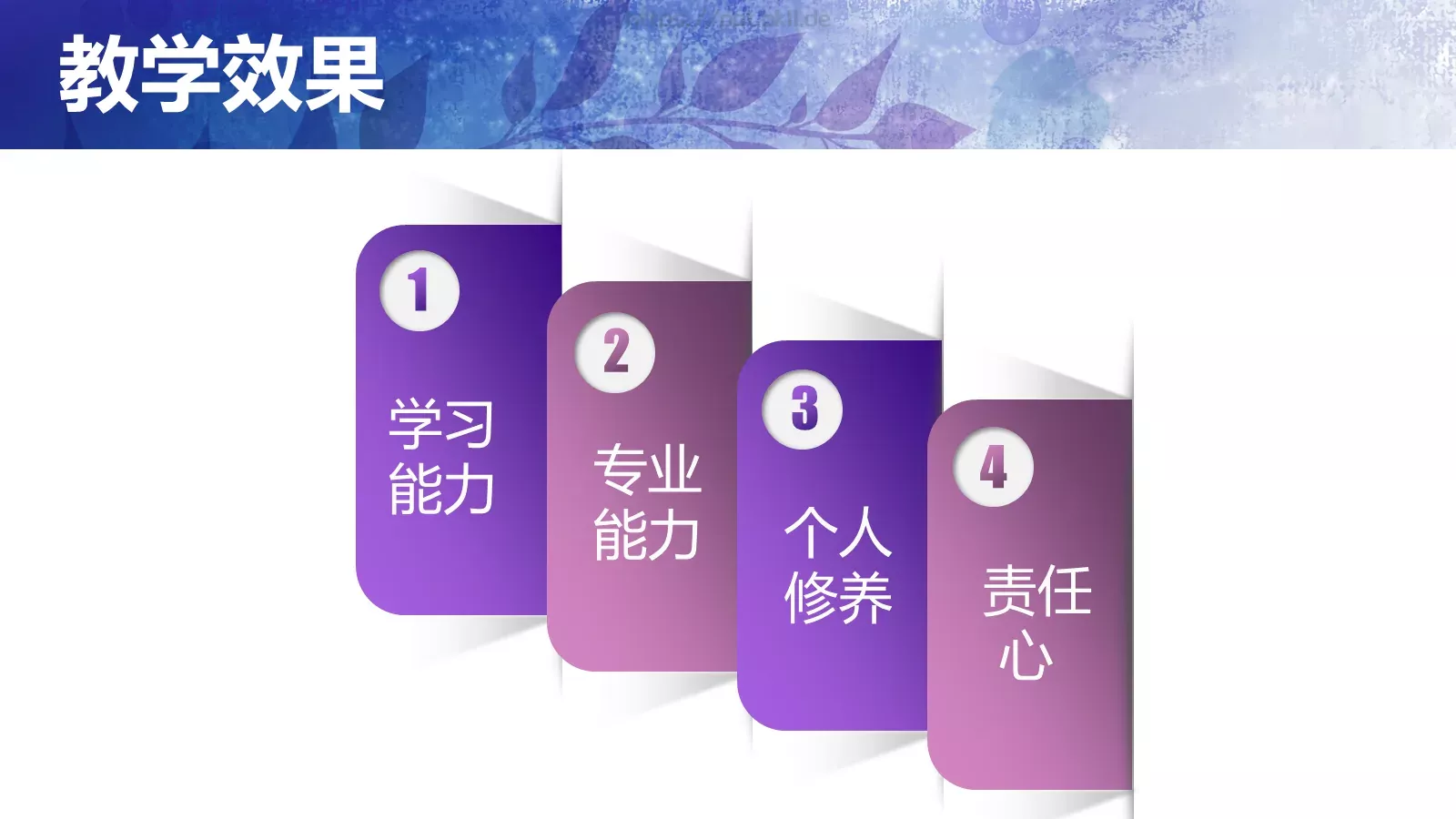 雅静天然教学述职报告PPT模板 第 27 页预览图