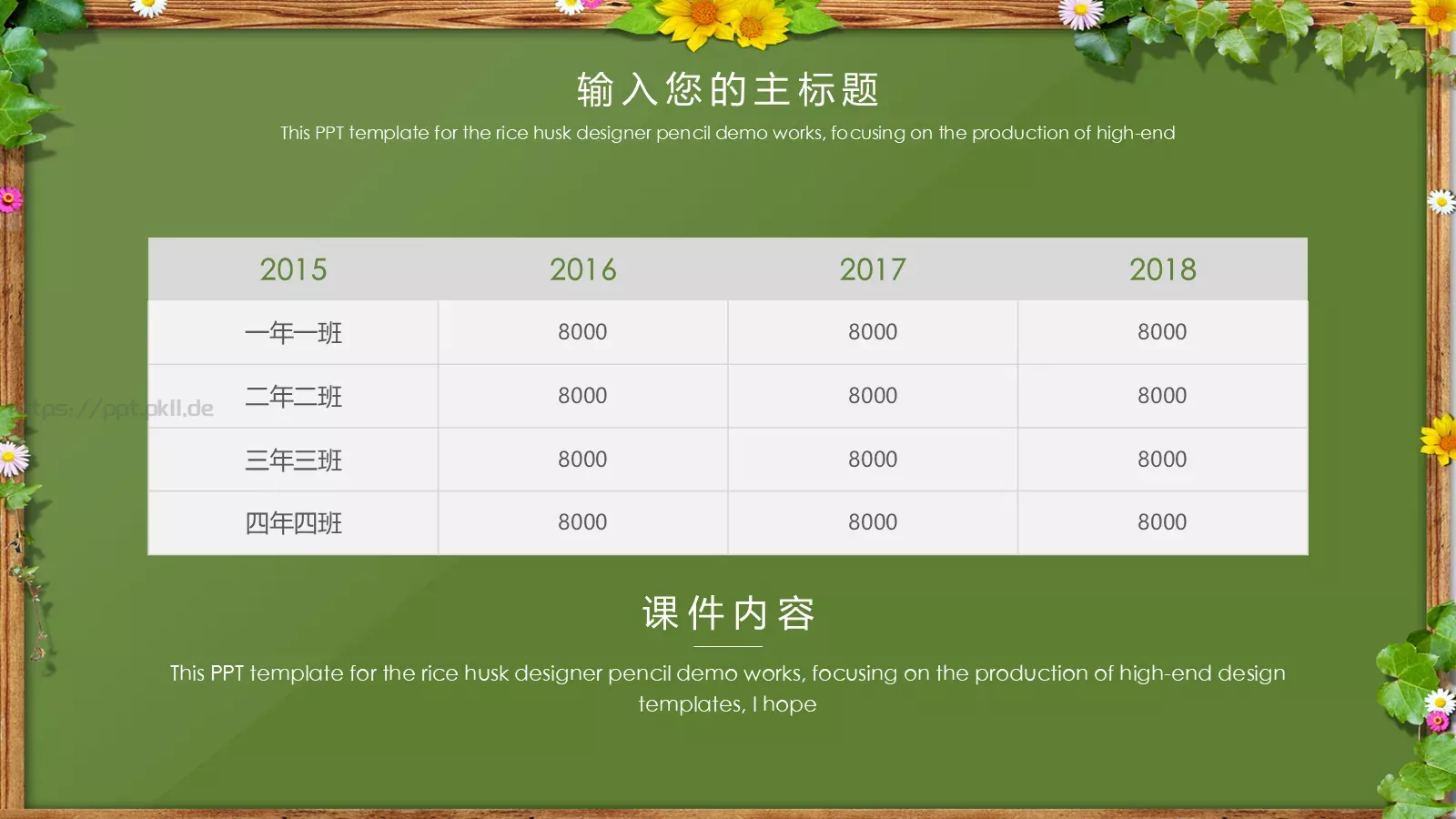 卡通黑板风格通用说课课件 第 13 页预览图