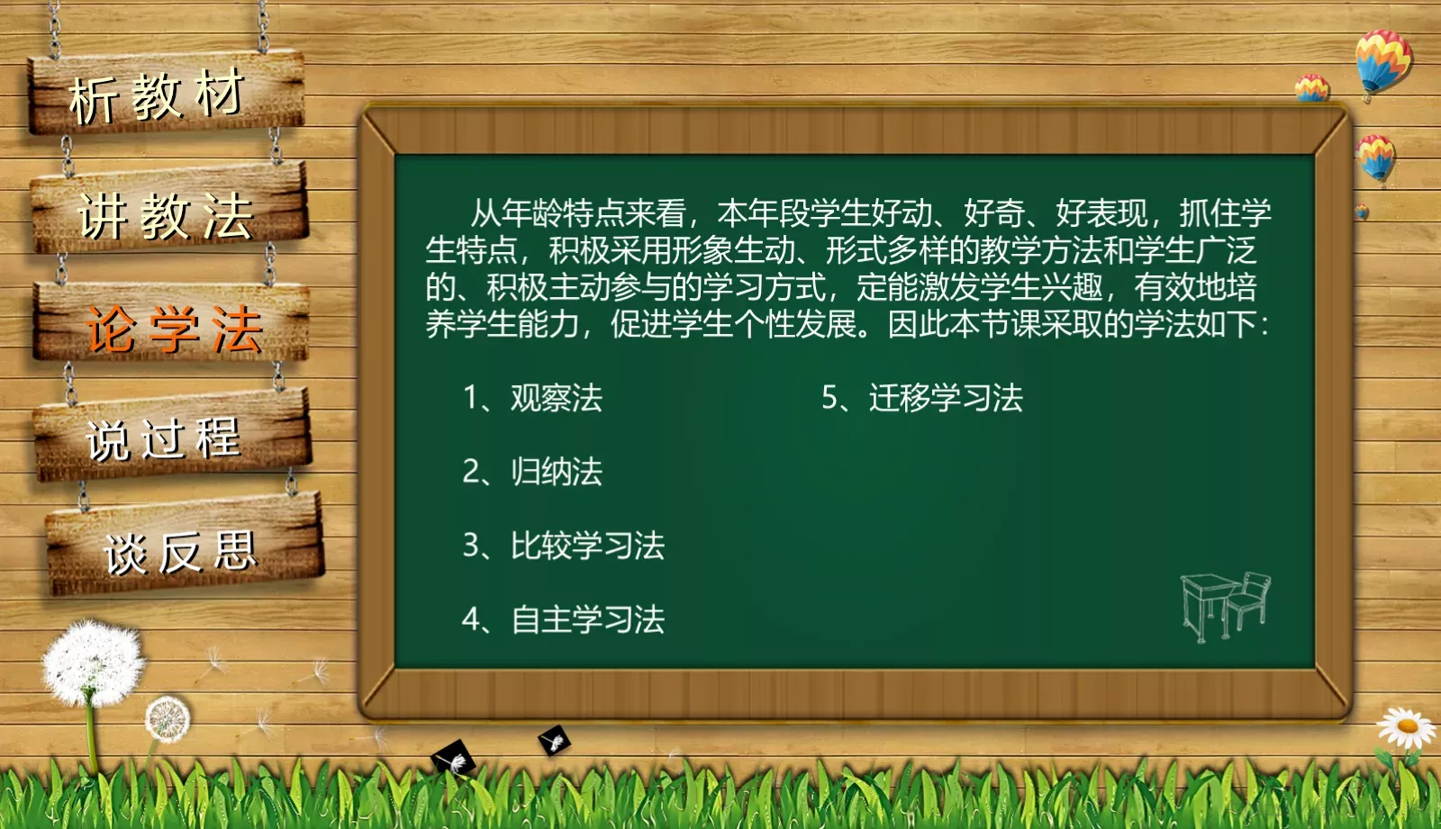 教师通用说课PPT模板 第 9 页预览图