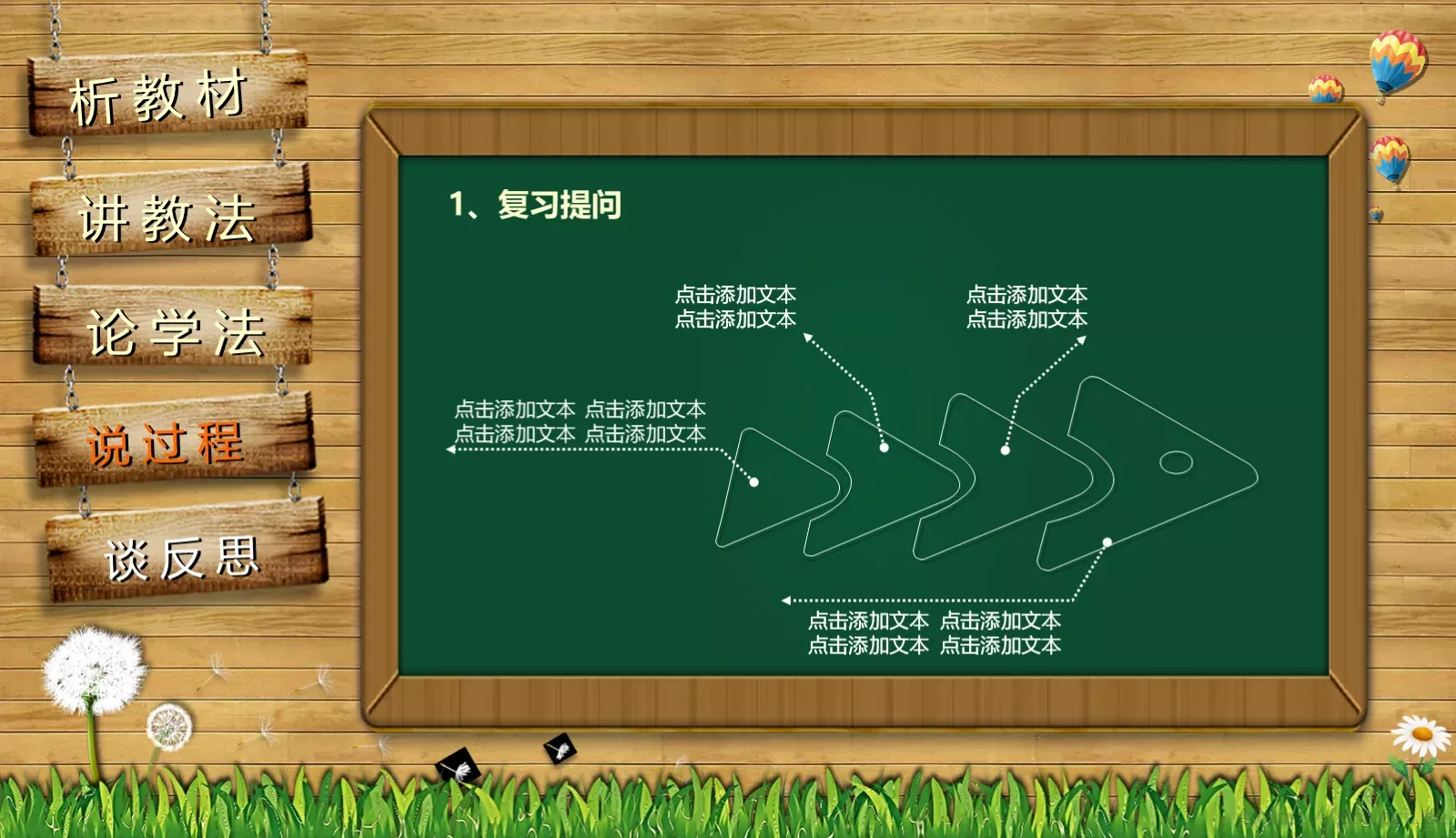 教师通用说课PPT模板 第 12 页预览图