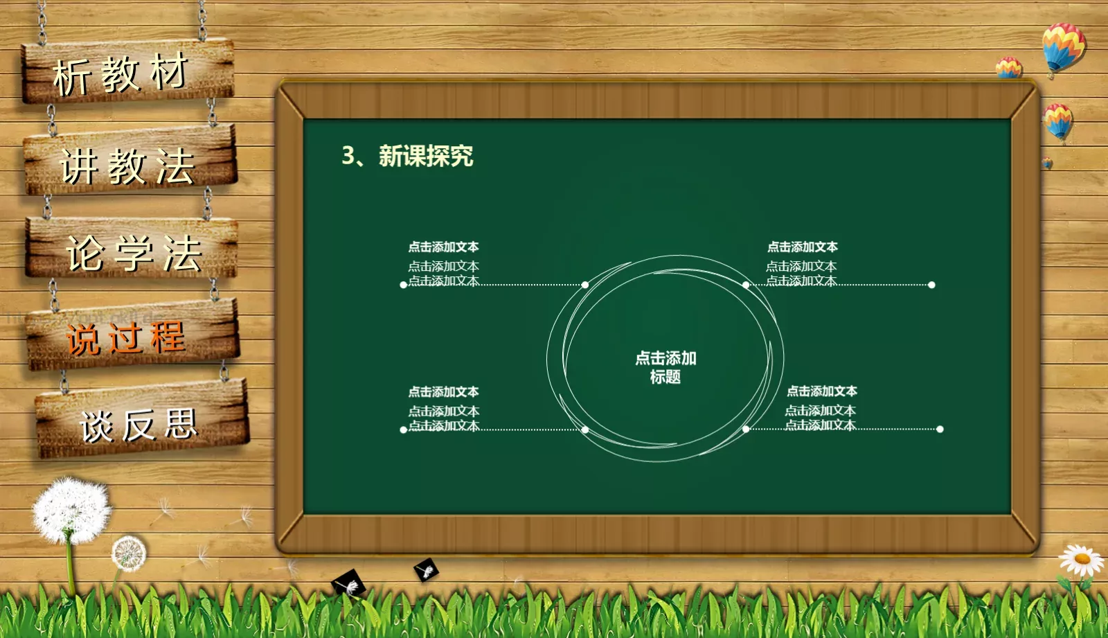 教师通用说课PPT模板 第 23 页预览图