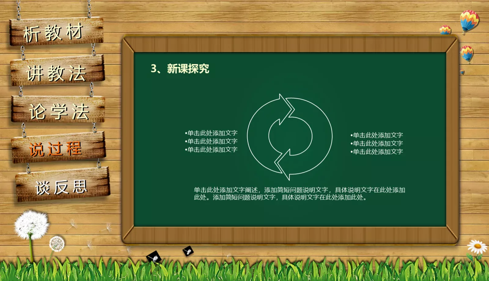 教师通用说课PPT模板 第 25 页预览图