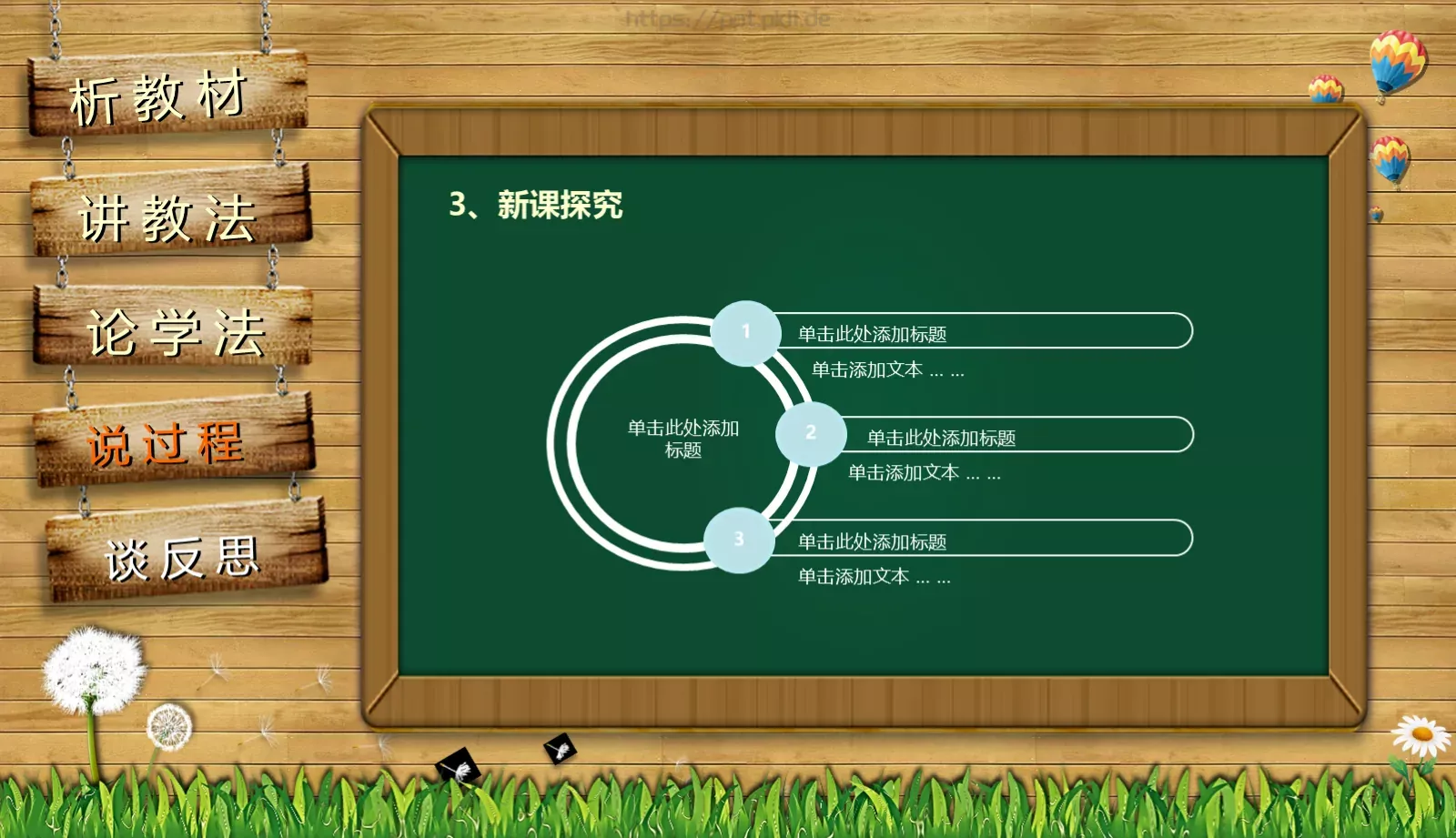 教师通用说课PPT模板 第 26 页预览图