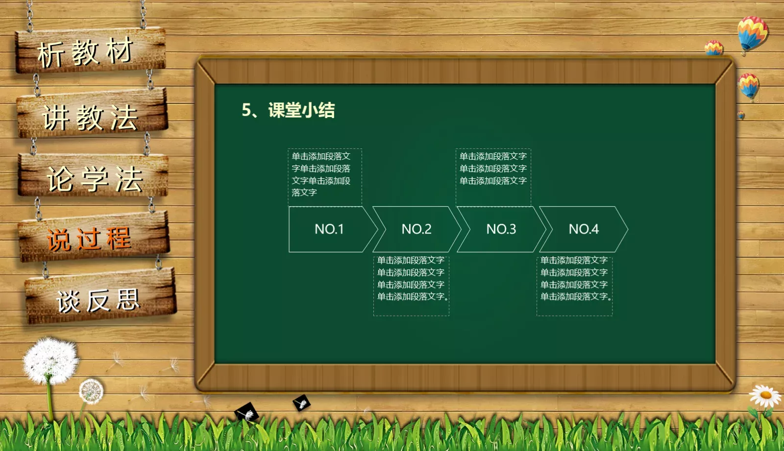 教师通用说课PPT模板 第 33 页预览图